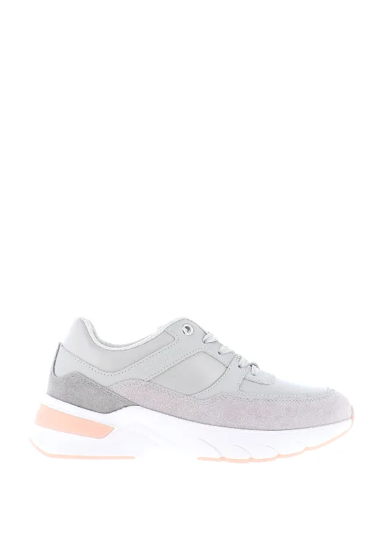 Calvin Klein Womens Suede Panel Trainers, Grey