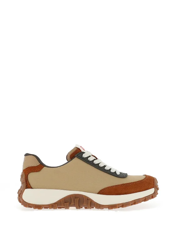 Camper Drift Trail Leather Mix Trainers, Beige