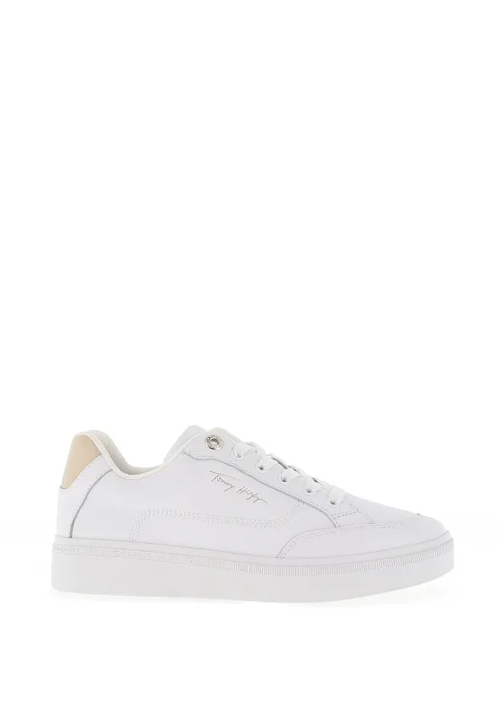 Tommy Hilfiger Womens Essential Court Trainers, White