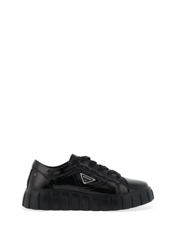 Kate Appleby Kilmaurs Patent Trainers, Black