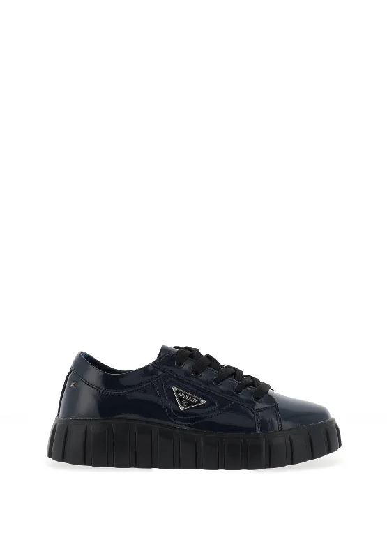 Kate Appleby Kilmaurs Patent Trainers, Navy