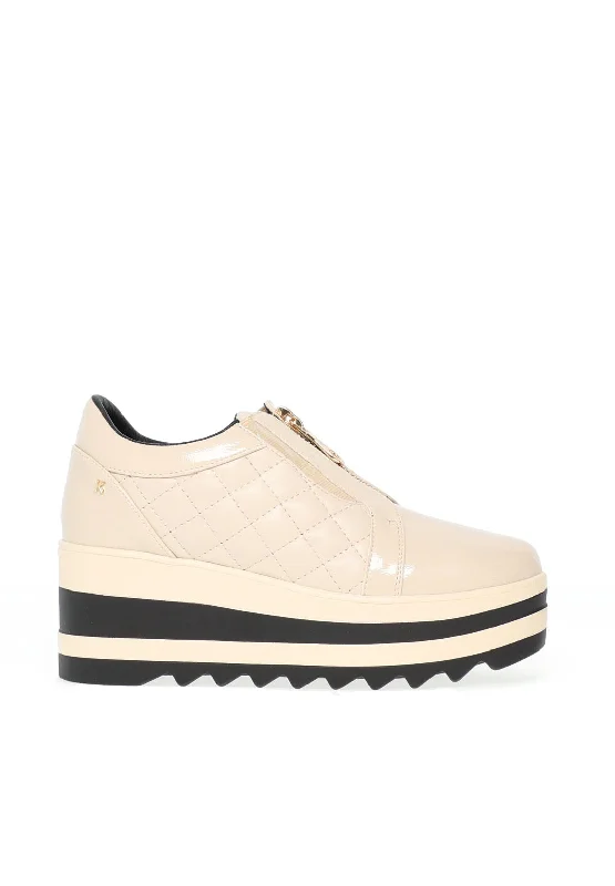 Kate Appleby Sunlight Platform Trainers, Cream