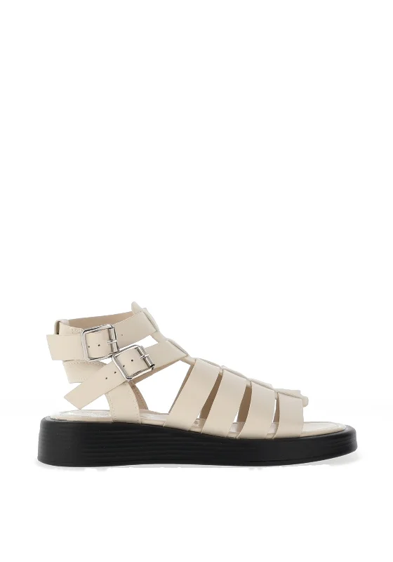 Lloyd and Pryce Arrell Caged Platform Sandals, Coconut