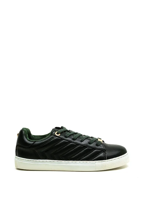 Tommy Bowe Womens Galvin Quilted Trainers, Emerald