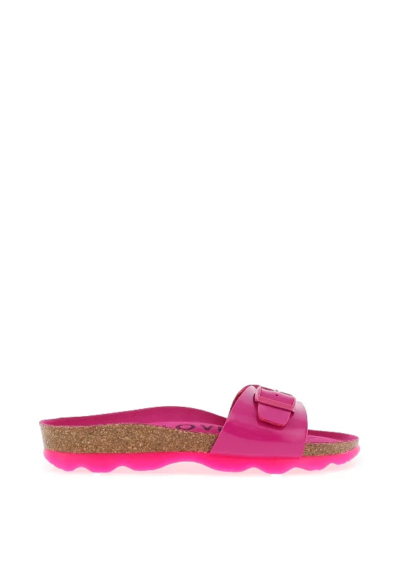 Lodi B Pala Buckle Slip On Sandals, Pink