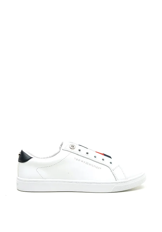 Tommy Hilifger Womens Slip On Trainers, White