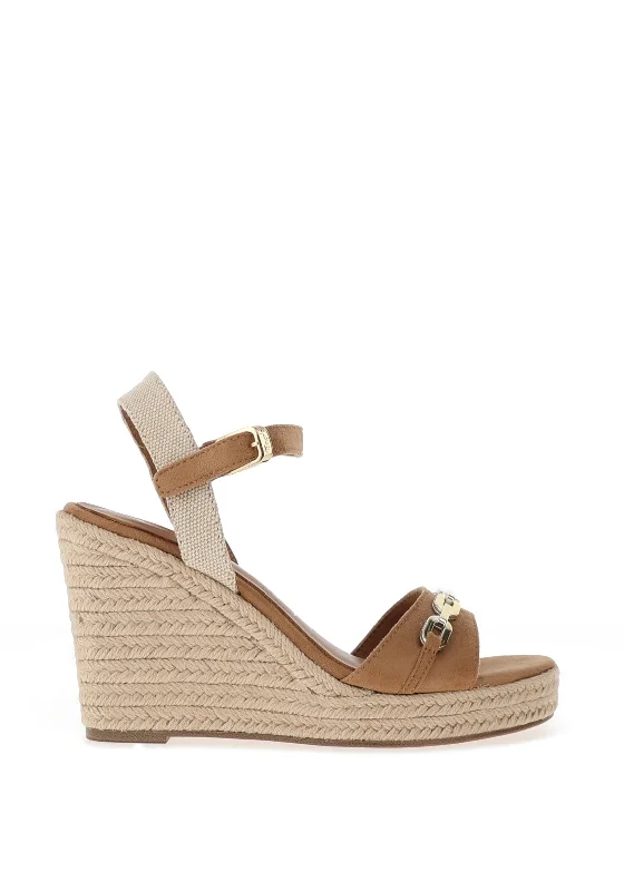 Tamaris Chain Wedge Heeled Sandals, Camel