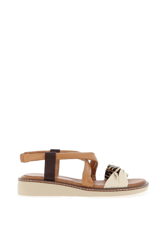 Zanni & Co. Doha Criss Cross Sandals, Sand Safari