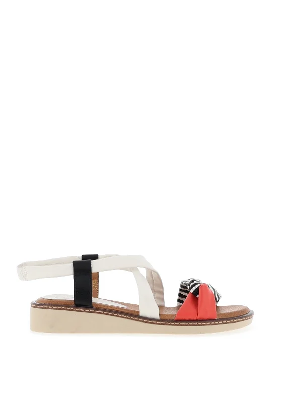 Zanni & Co. Doha Criss Cross Sandals, White Safari