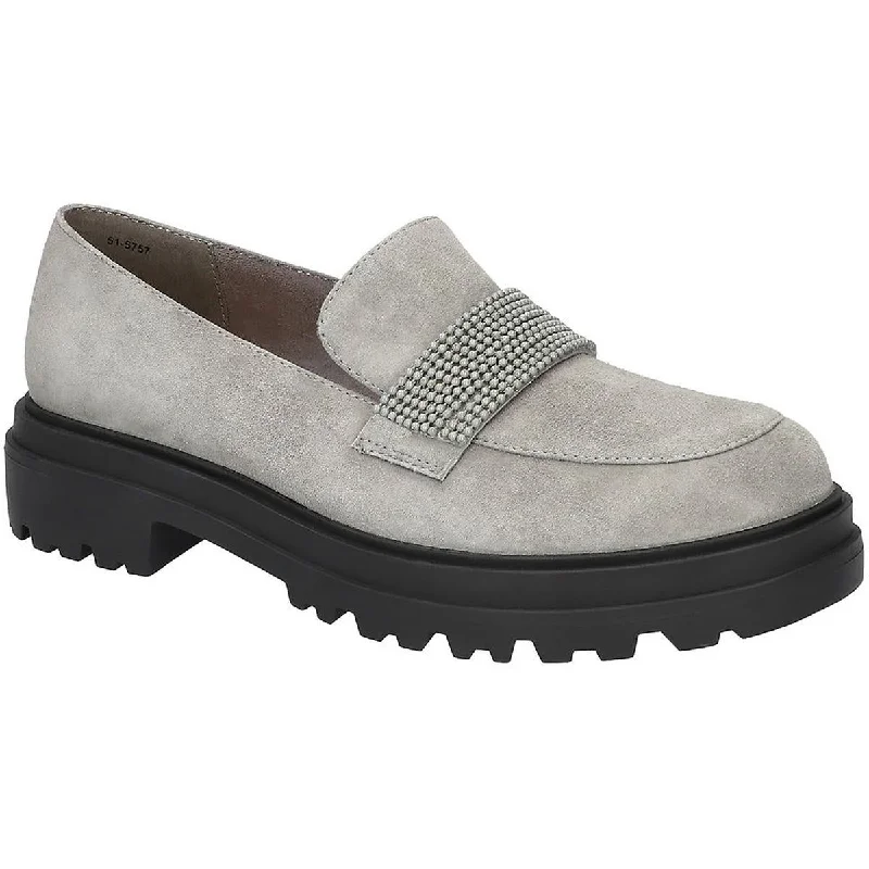 Bella Vita Womens Paz Suede Slip-On Loafers