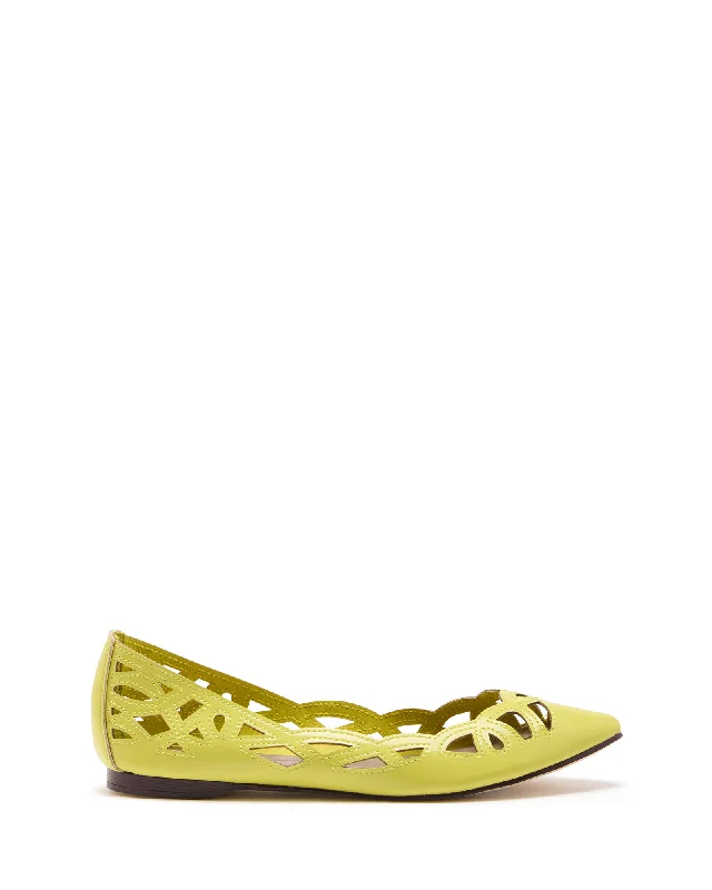 Edenn Ballet Flat Citrus Patent