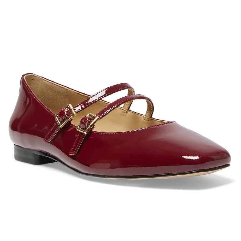 Freda Flat in Wine Patent