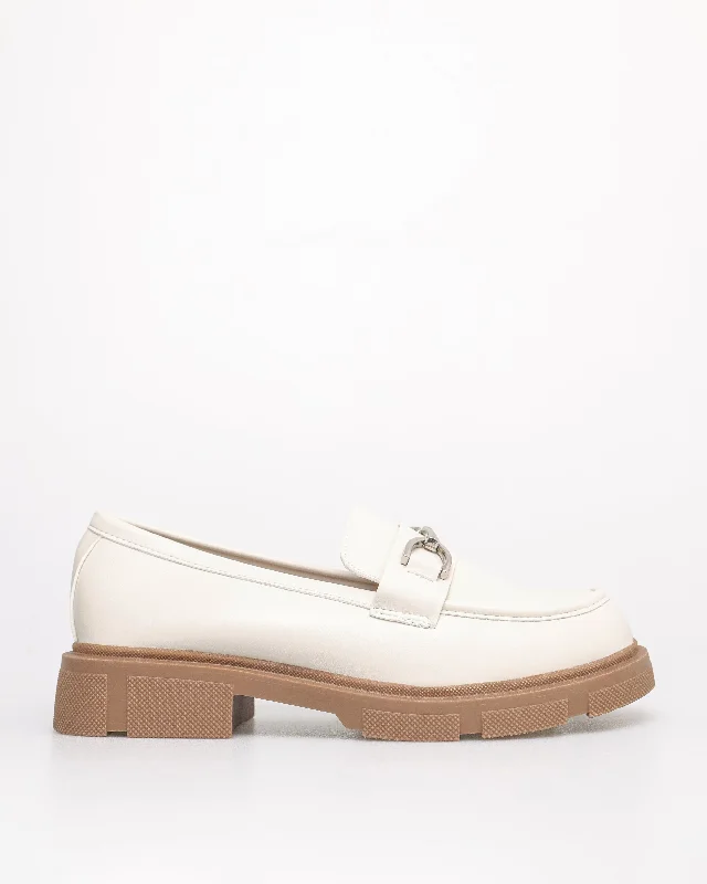 Tomaz NN344 Ladies D-Chain Loafer (Cream)