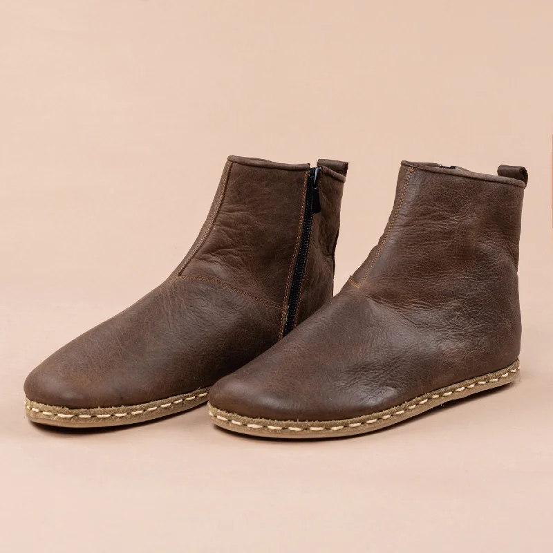 Men's Coffee Barefoot Boots