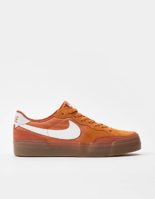 Nike SB Zoom Pogo Plus Skate Shoes - Monarch/Summit White-Burnt Sunrise-Gum Lt Brown