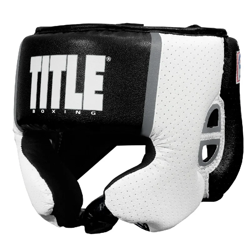 TITLE Boxing Aerovent Elite USA Boxing Competition Headgear – With Cheeks