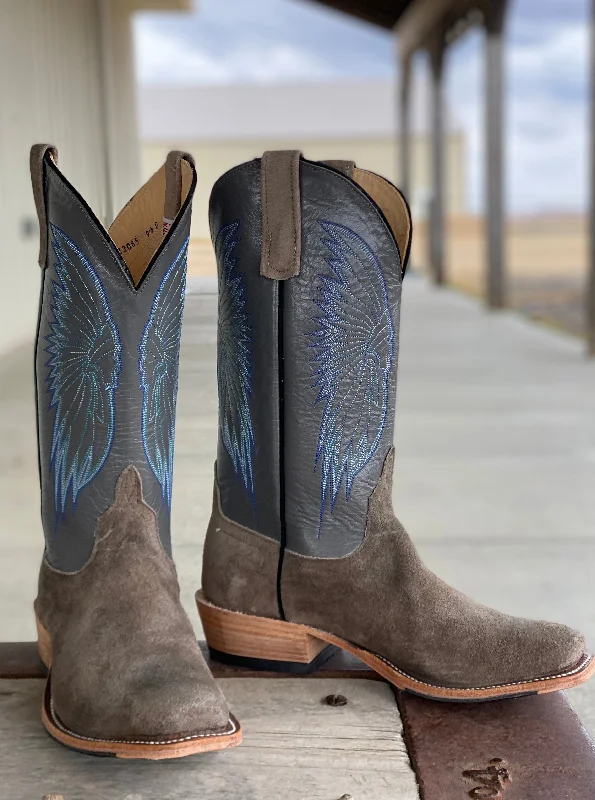 Anderson Bean | Stone Waxy Kudu Roughout Boot