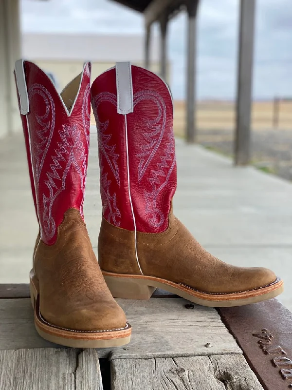 Olathe Boot Co. | Natural Brahma Bison Crepe Sole Boot