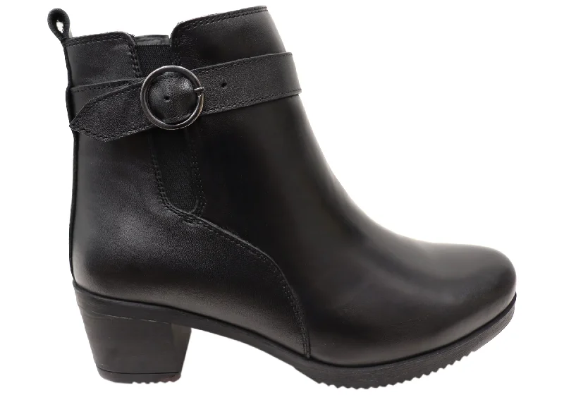 Orizonte Aquem Womens European Comfortable Leather Ankle Boots